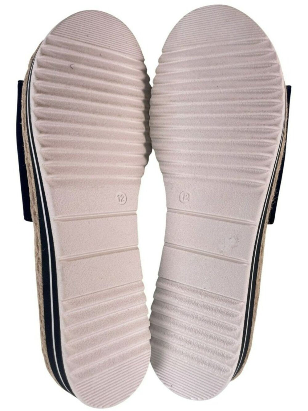 Journee Rosey Navy Open-Toe Espadrille Slide Comfy Sandals Women's Size 12M NEW - Picture 8 of 11